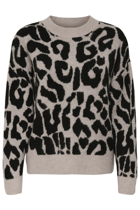 Jacqueline de Yong beige dames trui | Vooraanzicht