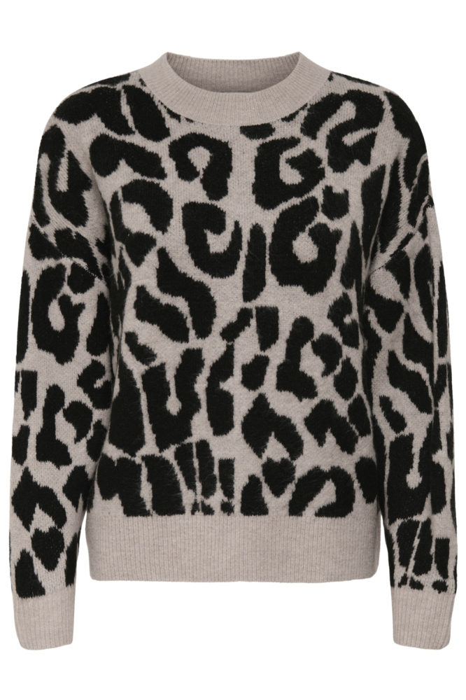 Jacqueline de Yong beige dames trui | Vooraanzicht