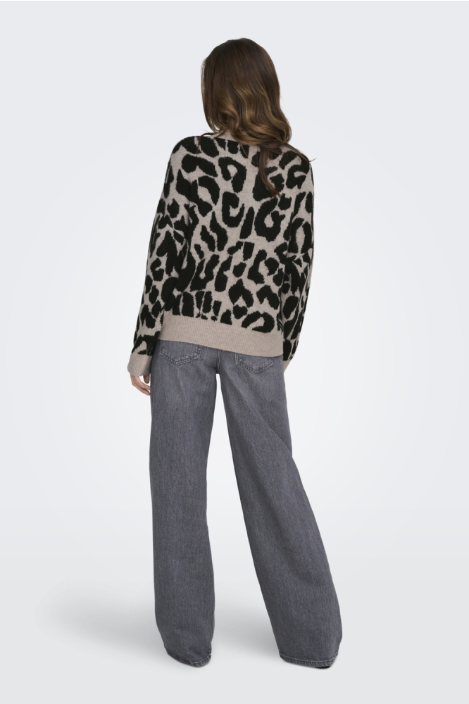 Jacqueline de Yong beige dames trui | Model