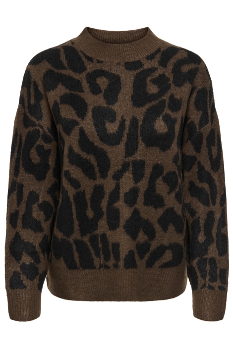 Jacqueline de Yong bruine dames trui | Vooraanzicht