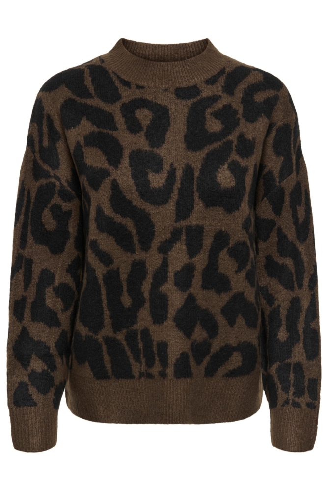 Jacqueline de Yong bruine dames trui | Vooraanzicht