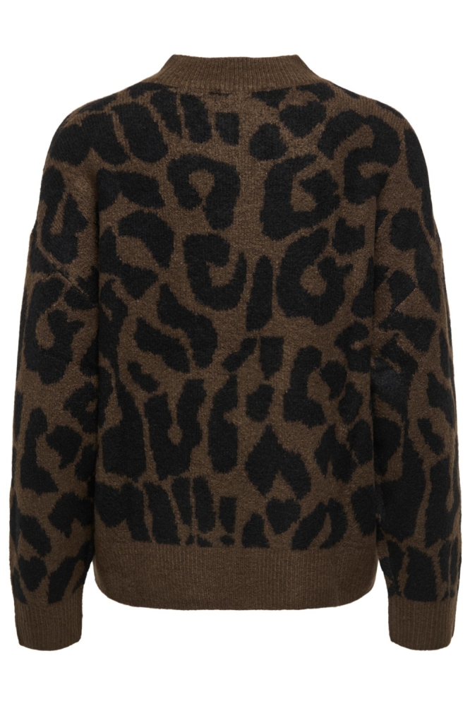 Jacqueline de Yong bruine dames trui | Achteraanzicht