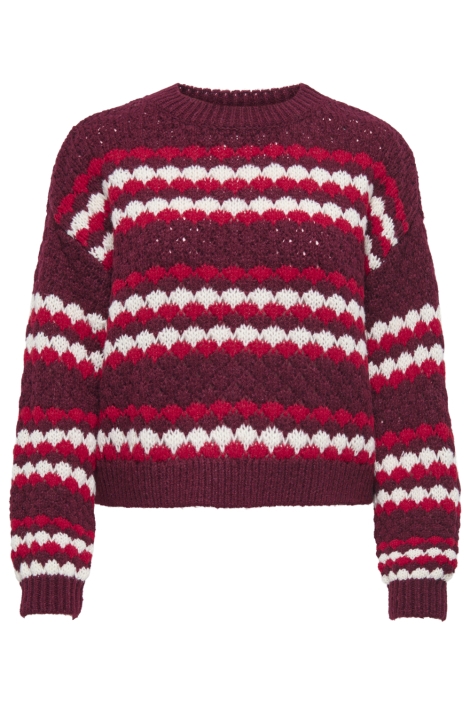 Jacqueline de Yong bordeaux dames trui | Vooraanzicht