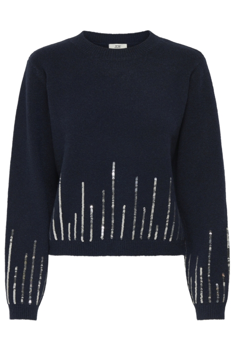 Jacqueline de Yong blauwe dames trui | Vooraanzicht