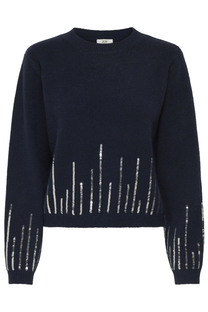 Jacqueline de Yong blauwe dames trui | Vooraanzicht