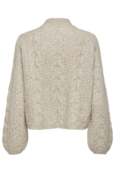 Jacqueline de Yong beige dames trui | Achteraanzicht