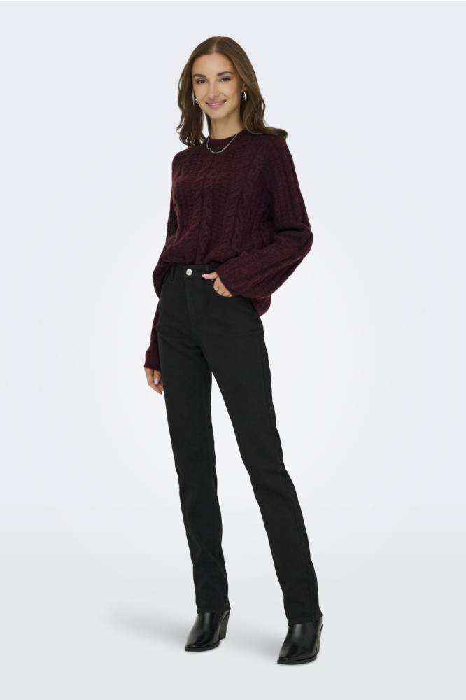 Jacqueline de Yong bordeaux dames trui | Model