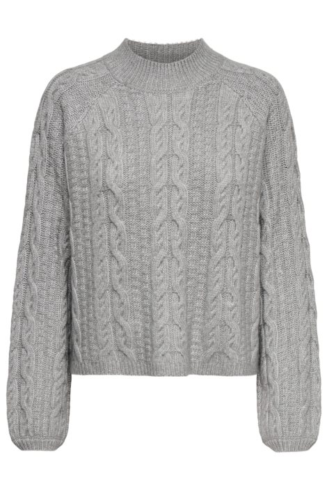 Jacqueline de Yong grijze dames trui | Vooraanzicht