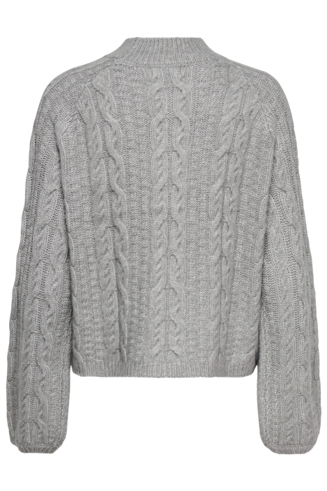 Jacqueline de Yong grijze dames trui | Achteraanzicht