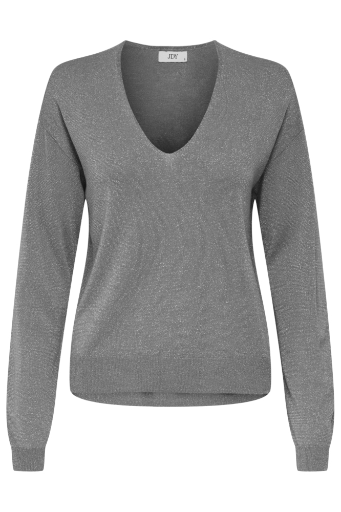 Jacqueline de Yong grijze dames trui | Vooraanzicht