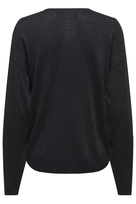 Jacqueline de Yong zwarte dames trui | Achteraanzicht