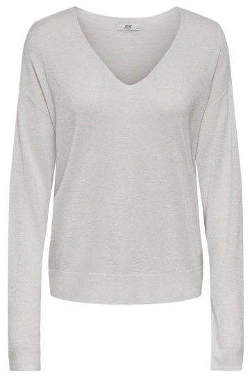 Jacqueline de Yong jdybodilla plain lurex l/s pullover Beige