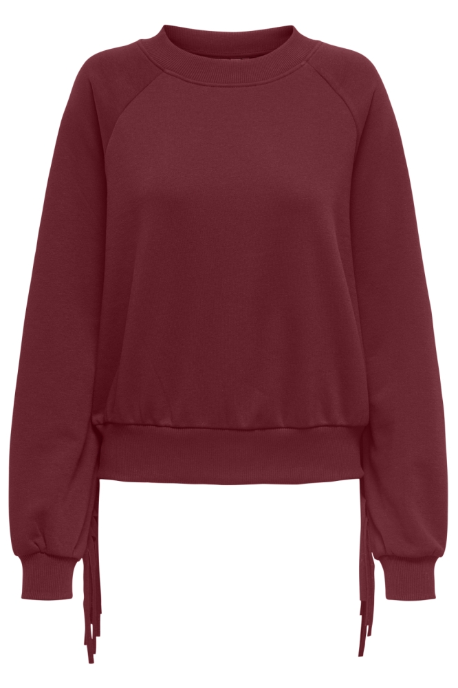 Only bordeaux dames sweater | Vooraanzicht