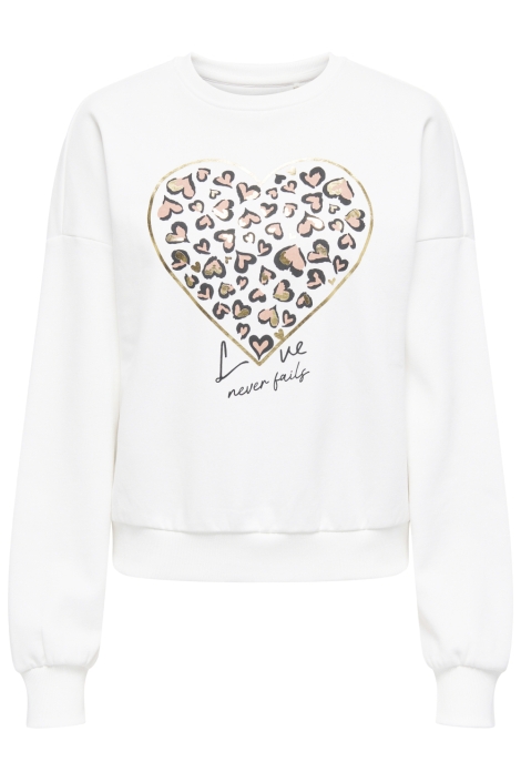 Only witte dames sweater | Vooraanzicht