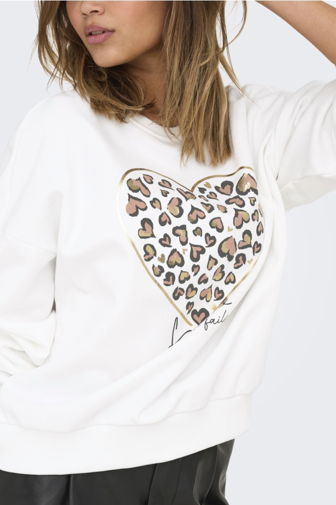 Only witte dames sweater | Close up