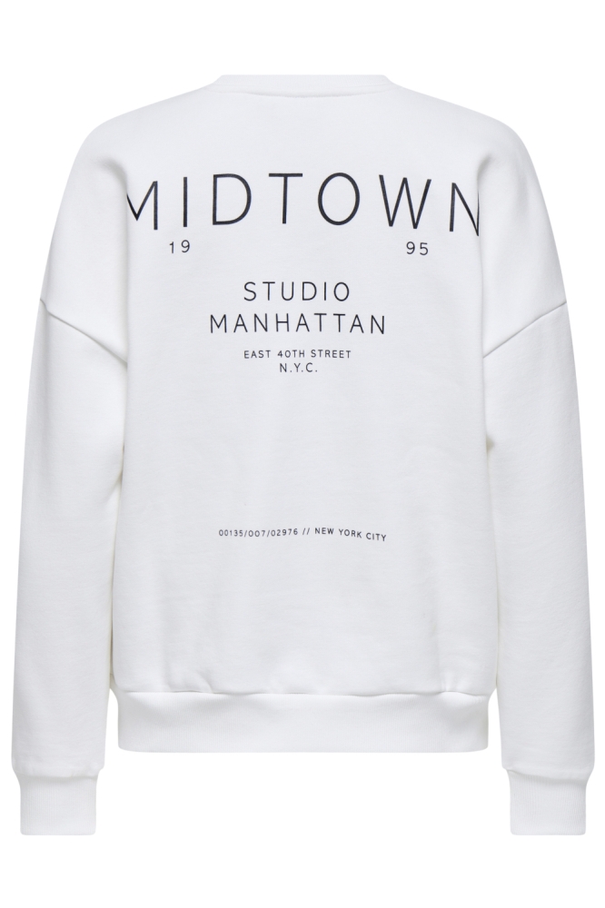 Only witte dames sweater | Achteraanzicht