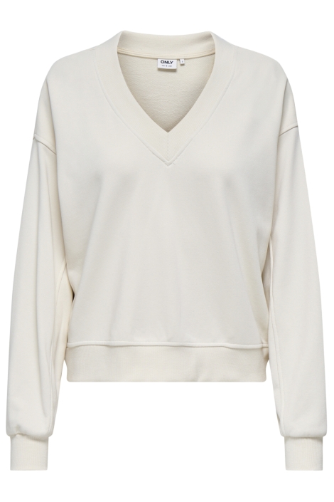 Only beige dames sweater | Vooraanzicht