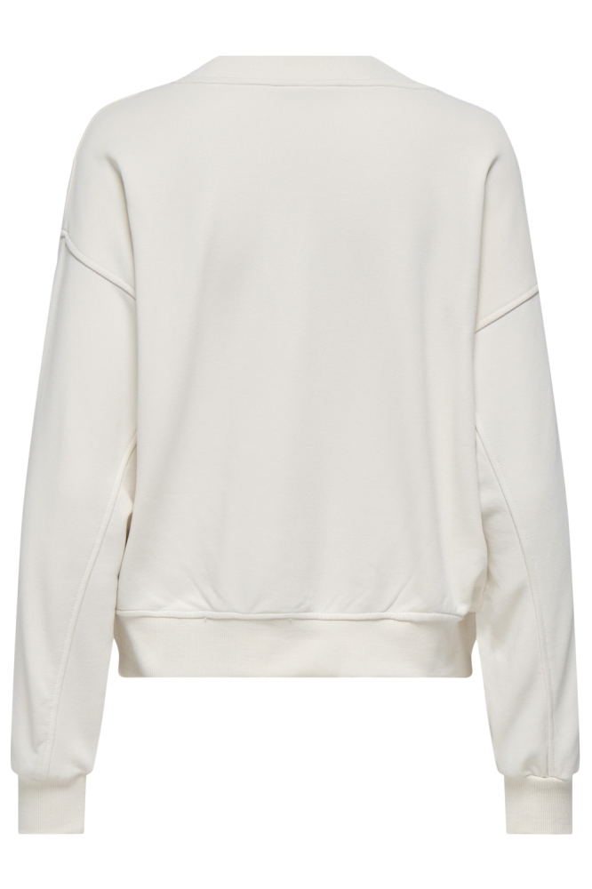 Only beige dames sweater | Achteraanzicht