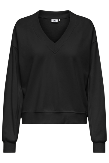 Only ONLBELLA L/S V-NECK UB SWT 15356114 Black