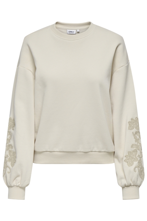 Only beige dames sweater | Vooraanzicht