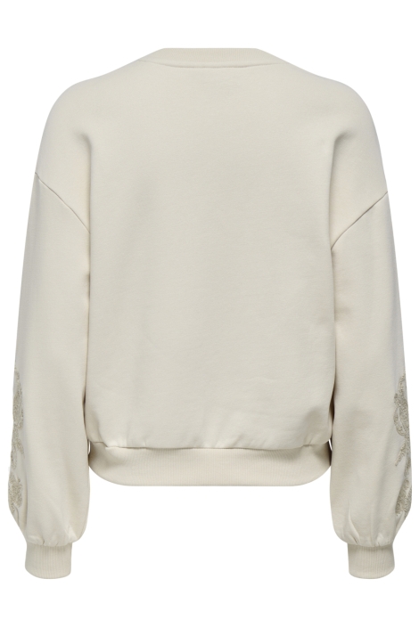 Only beige dames sweater | Achteraanzicht