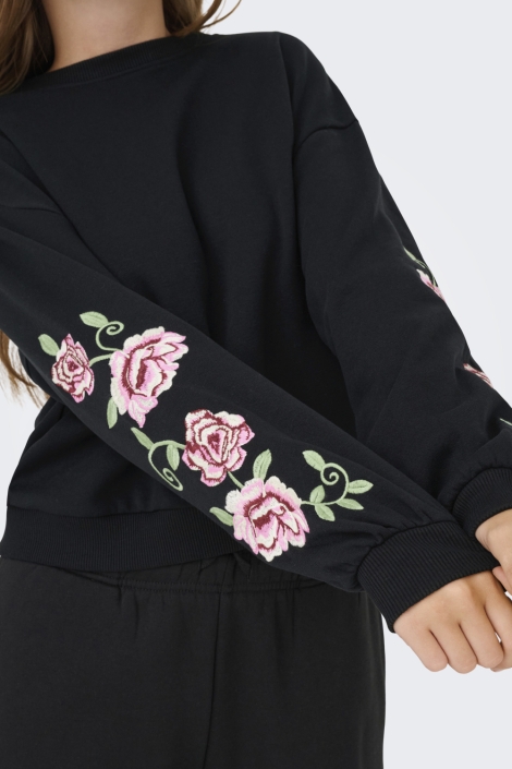 Only zwarte dames sweater | Close up