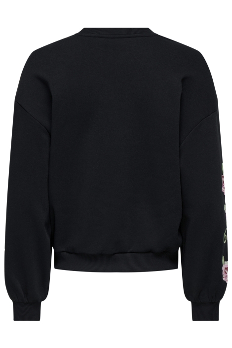 Only zwarte dames sweater | Achteraanzicht