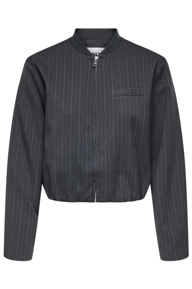 Only grijze dames blazer | Vooraanzicht