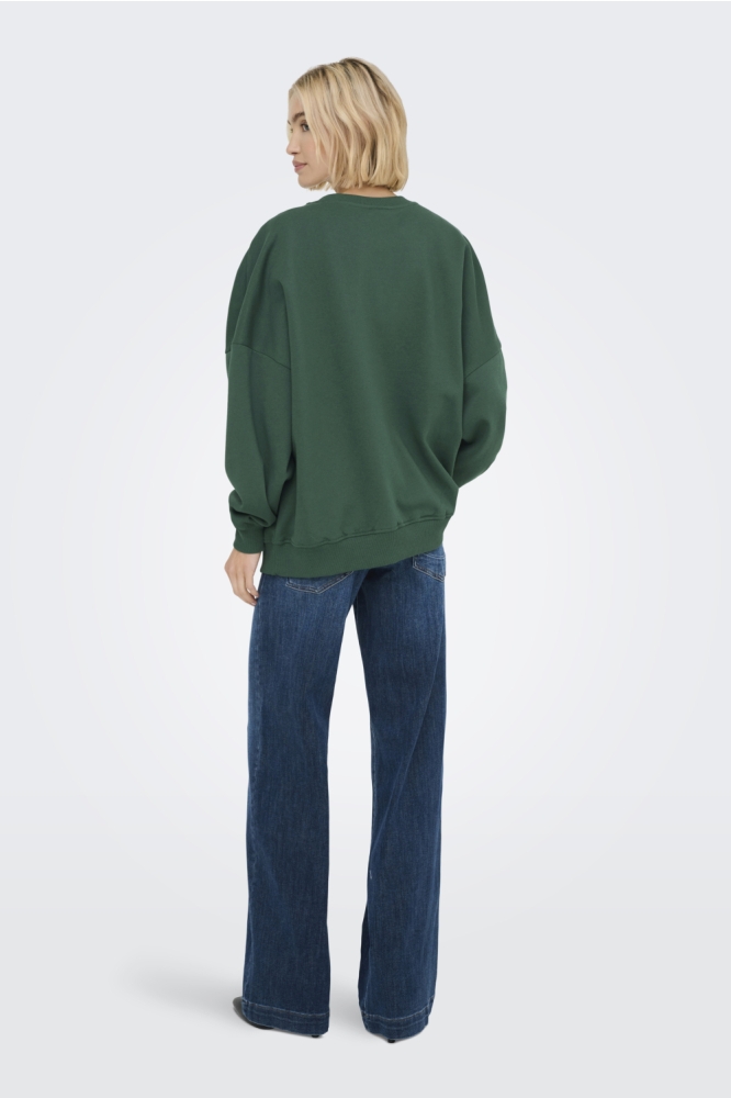 Only groene dames sweater | Model