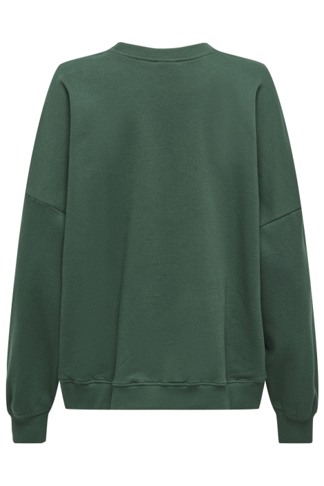 Only groene dames sweater | Achteraanzicht