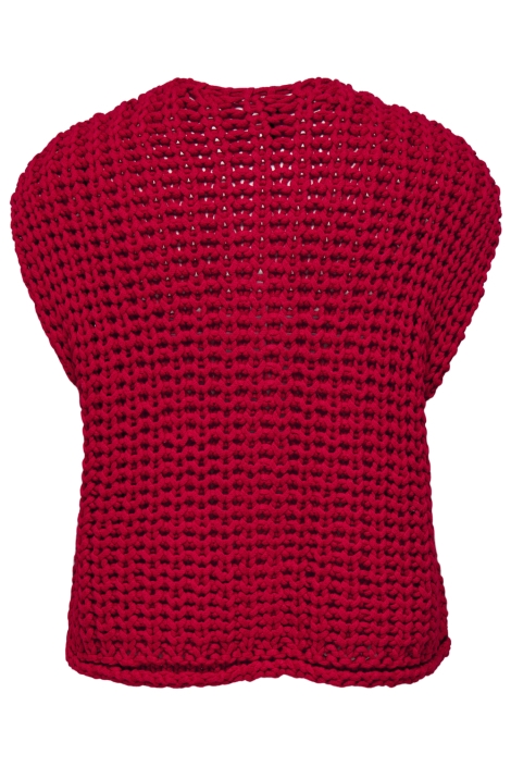 Only rode dames gilet | Achteraanzicht