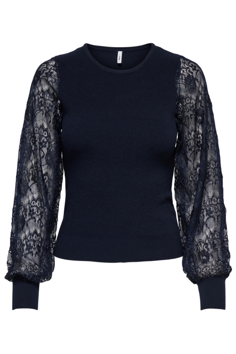 Only blauwe dames trui | Vooraanzicht