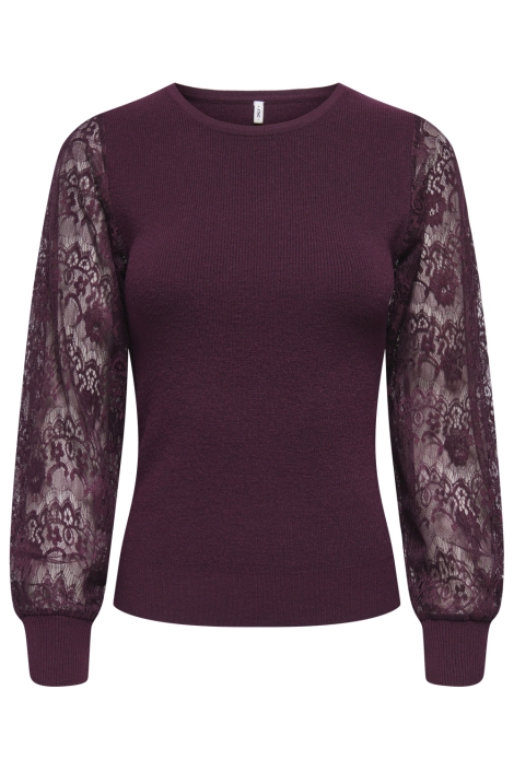 Only bordeaux dames trui | Vooraanzicht