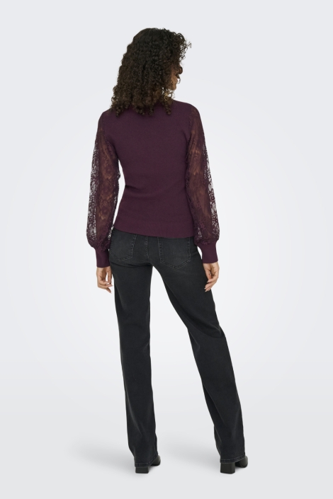 Only bordeaux dames trui | Model