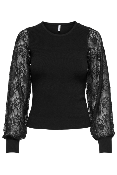 Only zwarte dames trui | Vooraanzicht