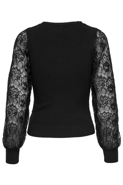 Only zwarte dames trui | Achteraanzicht