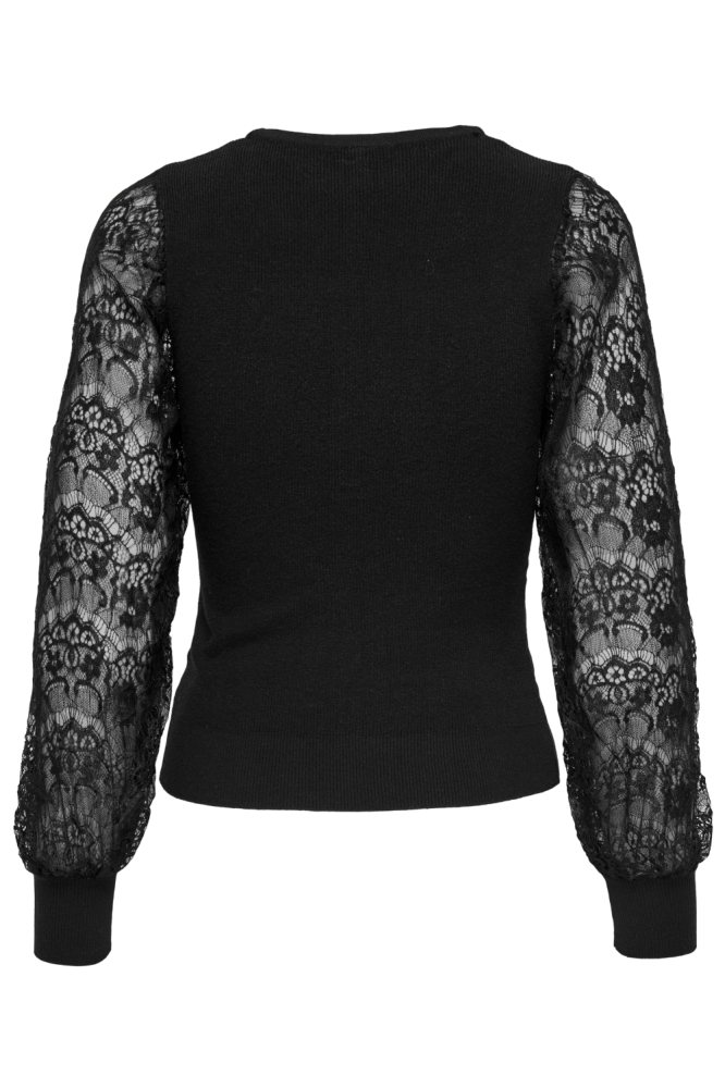 Only zwarte dames trui | Achteraanzicht