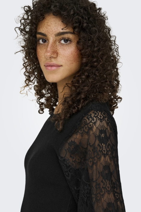 Only zwarte dames trui | Close up