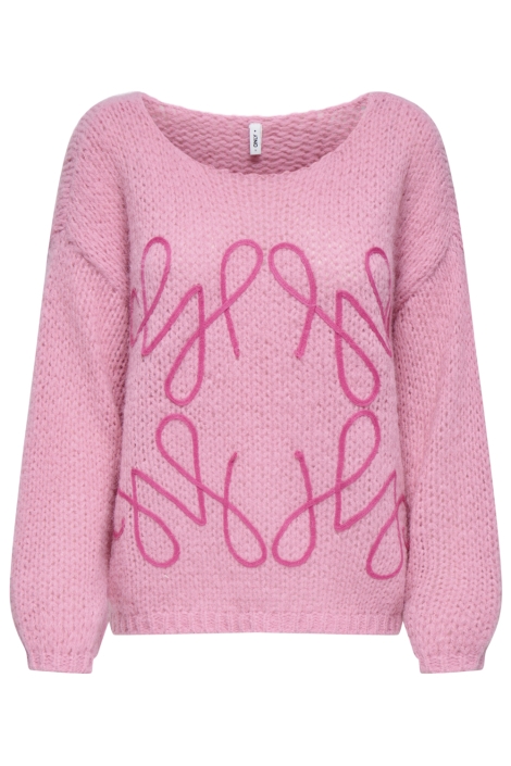 Only roze dames trui | Vooraanzicht