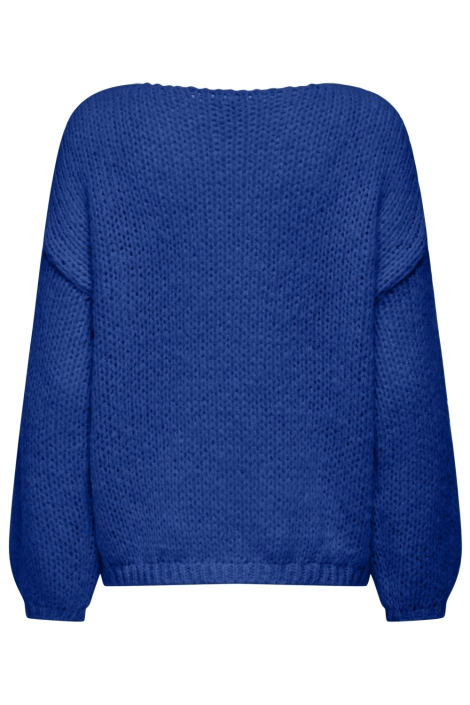 Only blauwe dames trui | Achteraanzicht