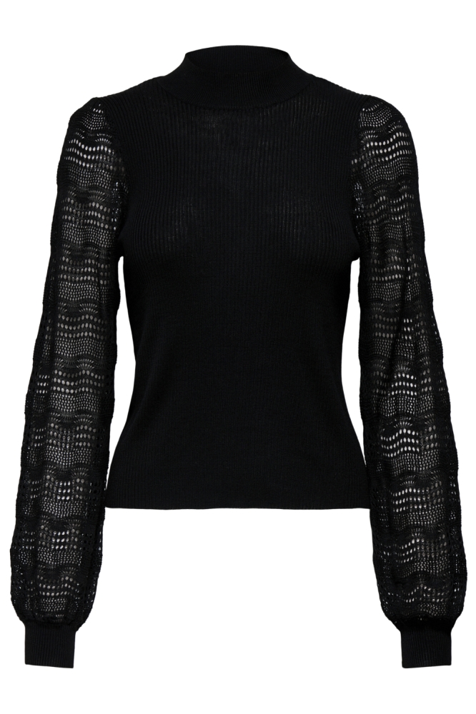 Only zwarte dames trui | Achteraanzicht