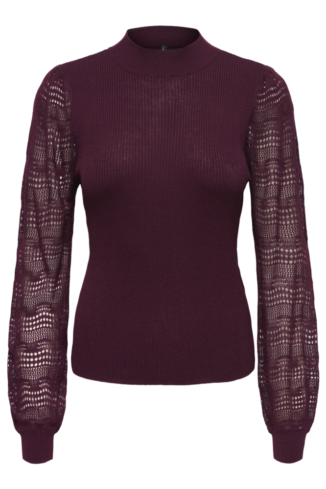 Only bordeaux dames trui | Vooraanzicht