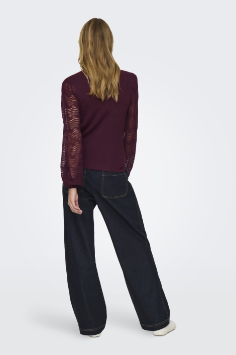 Only bordeaux dames trui | Model