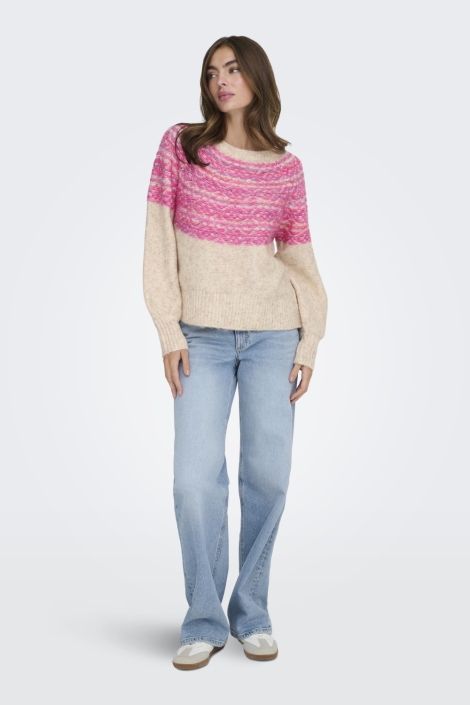 Only beige dames trui | Model