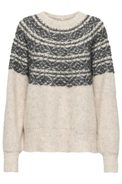 Only ecru dames trui | Vooraanzicht