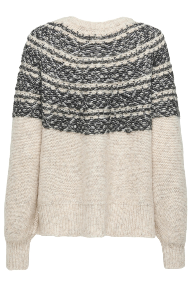 Only ecru dames trui | Achteraanzicht