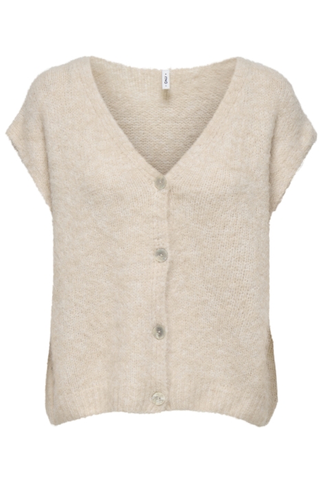 Only beige dames gilet | Vooraanzicht