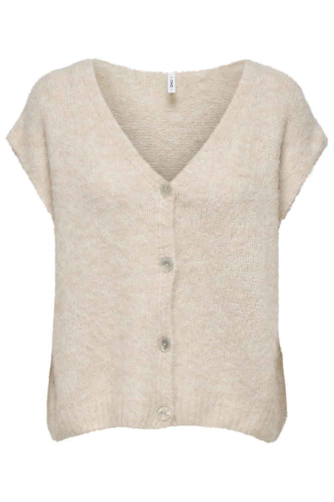 Only beige dames gilet | Vooraanzicht