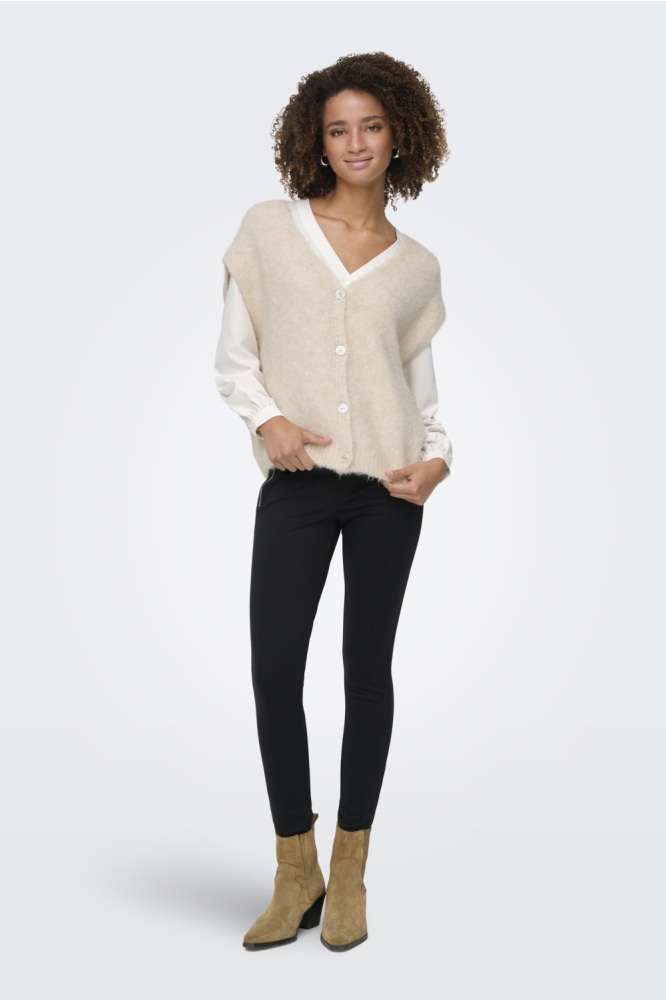 Only beige dames gilet | Model