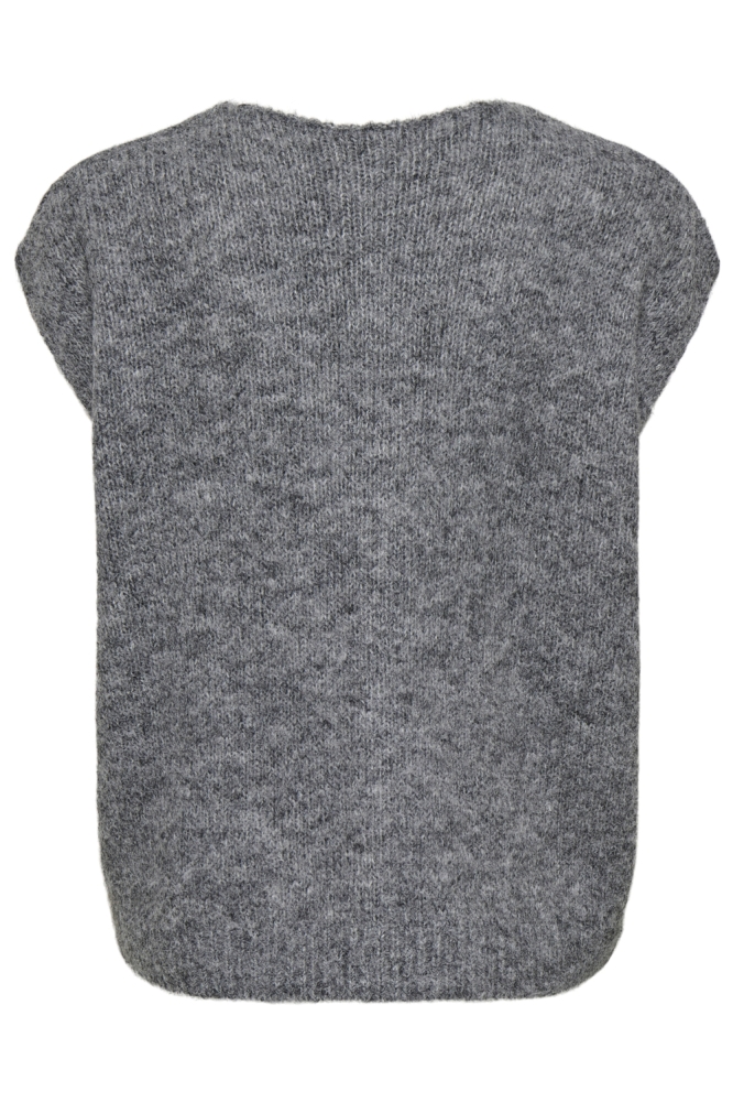 Only grijze dames gilet | Achteraanzicht